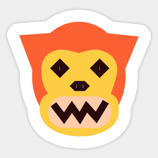 Monkey Troll Amber Sticker